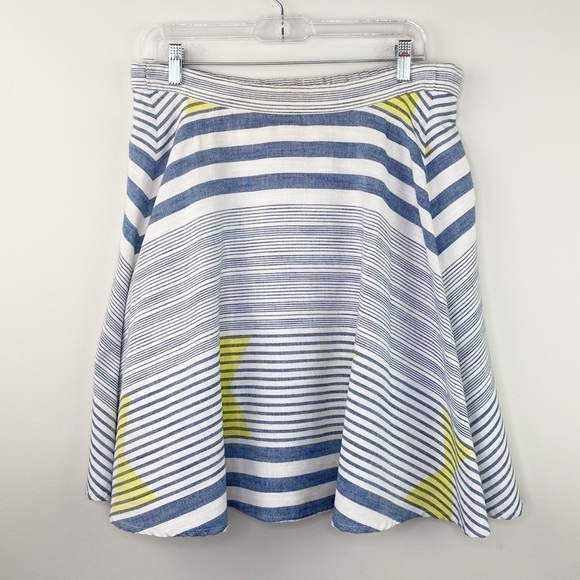 Anthropologie Tracy Reese Linen A-line Marisol skirt Coastal look size S - Picture 8 of 10